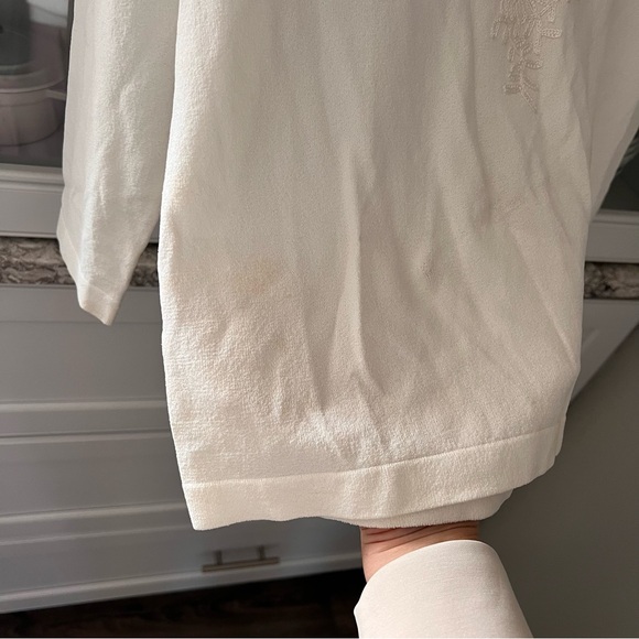 Jones New York Women's White Floral Blouse - Picture 5 of 7